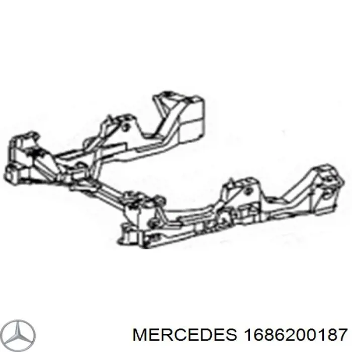 Підрамник передньої підвіски Mercedes A1686201487 ціна, від 590.43 USD