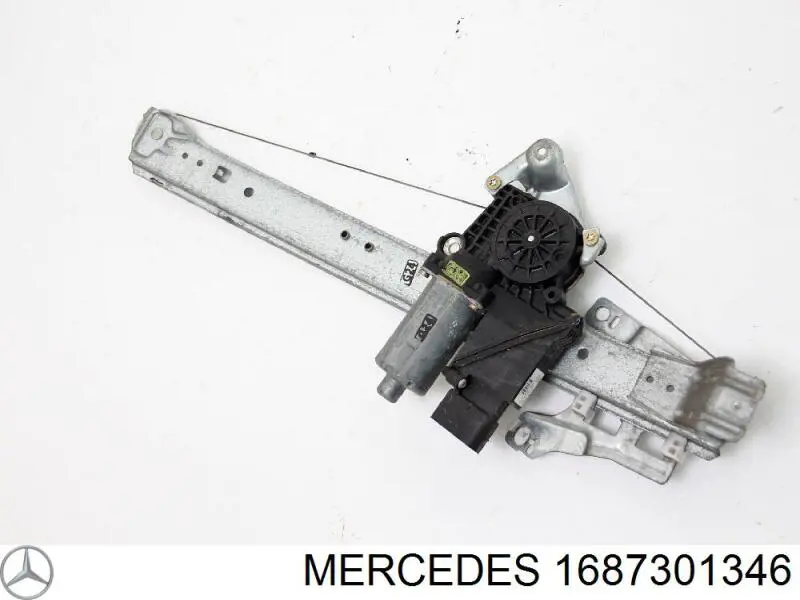 Механізм стеклопод'емника двері задньої, лівої на Mercedes A-Class (W168)