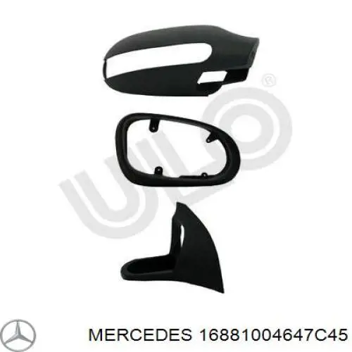 Накладка правого дзеркала заднього виду Mercedes A1688100464 ціна, від 166.47 USD
