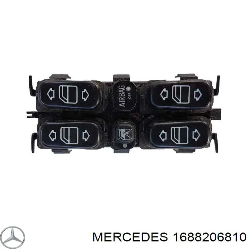 A1688202810 Mercedes Кнопковий блок управління склопідіймачами центральної консолі