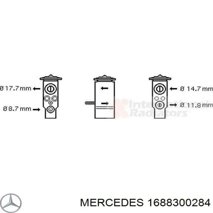 1688300284 Mercedes клапан trv, кондиціонера