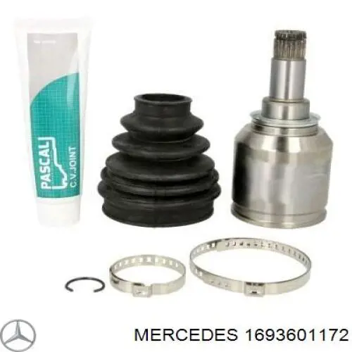Привід передній лівий Mercedes A1693601172 ціна, від 87.73 USD