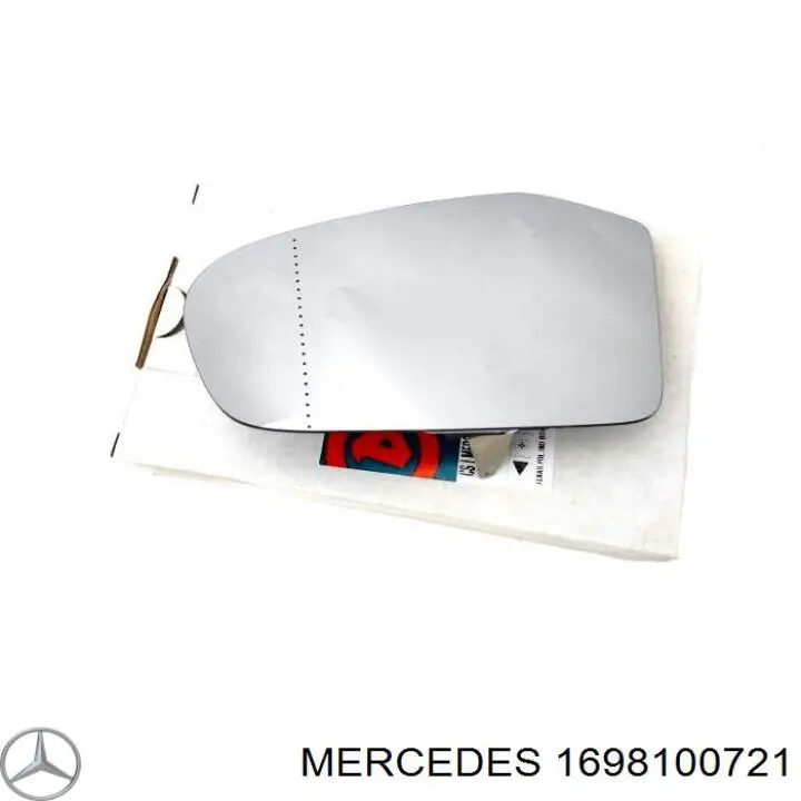 1698100721 Mercedes дзеркальний елемент дзеркала заднього виду, лівого