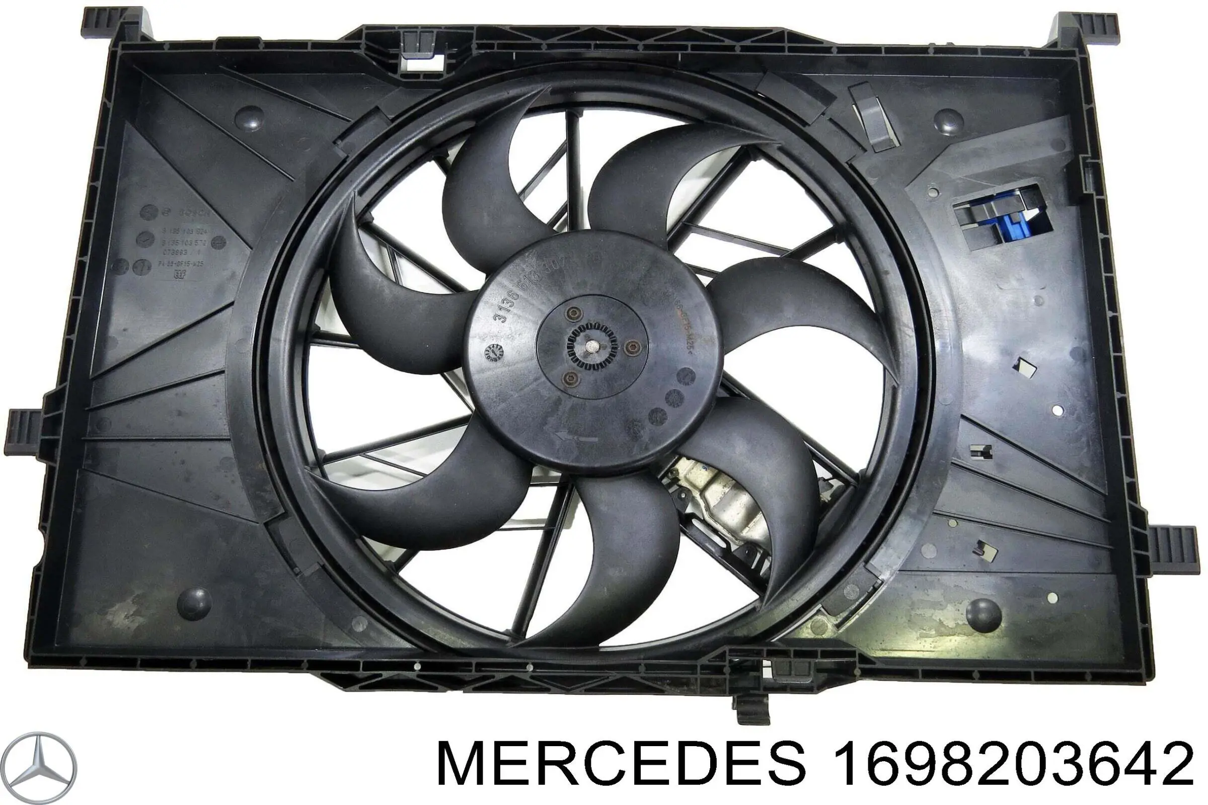 Двигун вентилятора системи охолодження на Mercedes A-Class (W169)