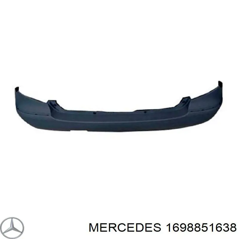 Купити A1698851638 Mercedes Задній бампер
