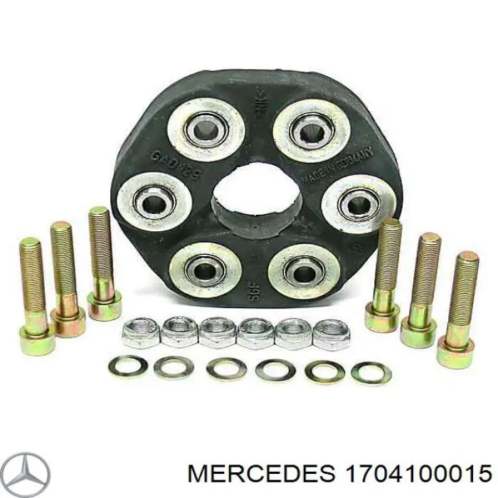 1704100015 Mercedes муфта кардана еластична, передня