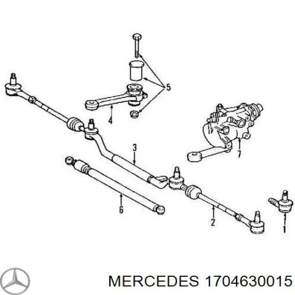 Тяга рульова, центральна Magneti Marelli 301191600020