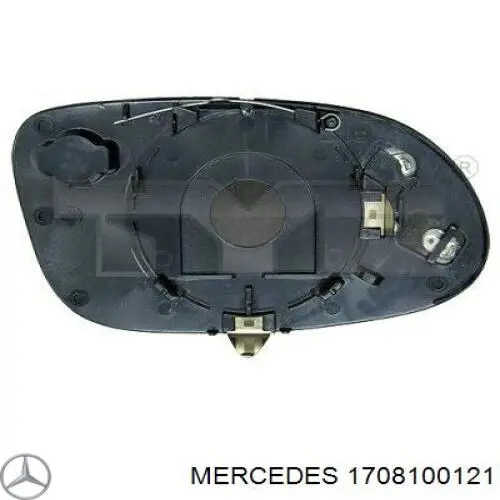 1708100121 Mercedes дзеркальний елемент дзеркала заднього виду, лівого
