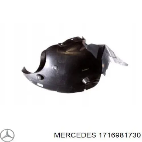 A1716981730 Mercedes Підкрилок переднього крила, лівий задній