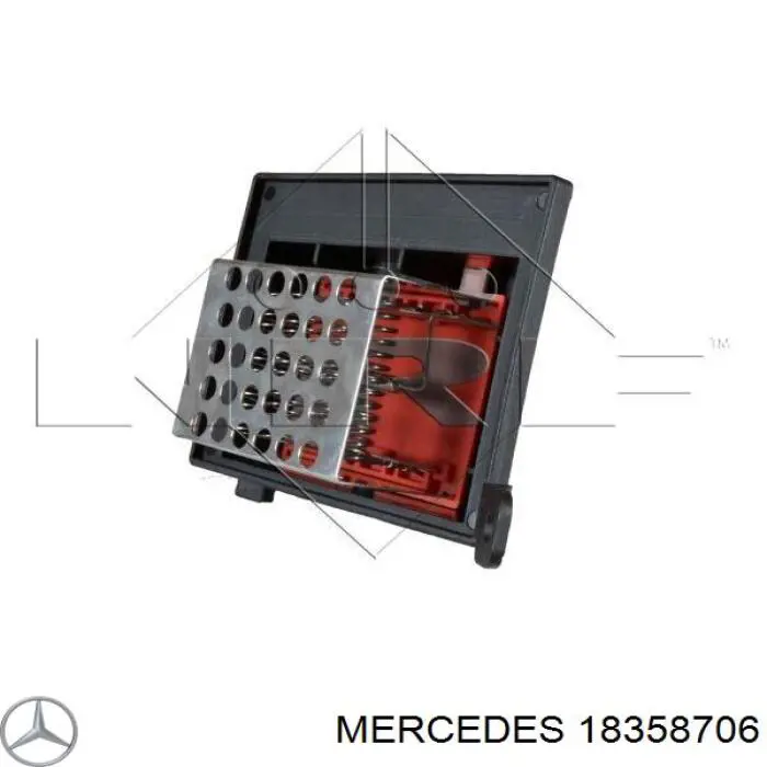 Резистор обігрівача Mercedes 18358706 ціна, від 19.85 USD