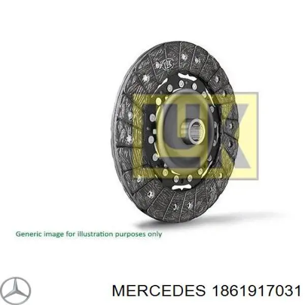 Диск зчеплення 1861917031 Mercedes