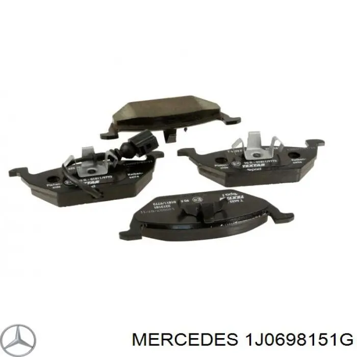 Колодки гальмівні передні, дискові 1J0698151G Mercedes