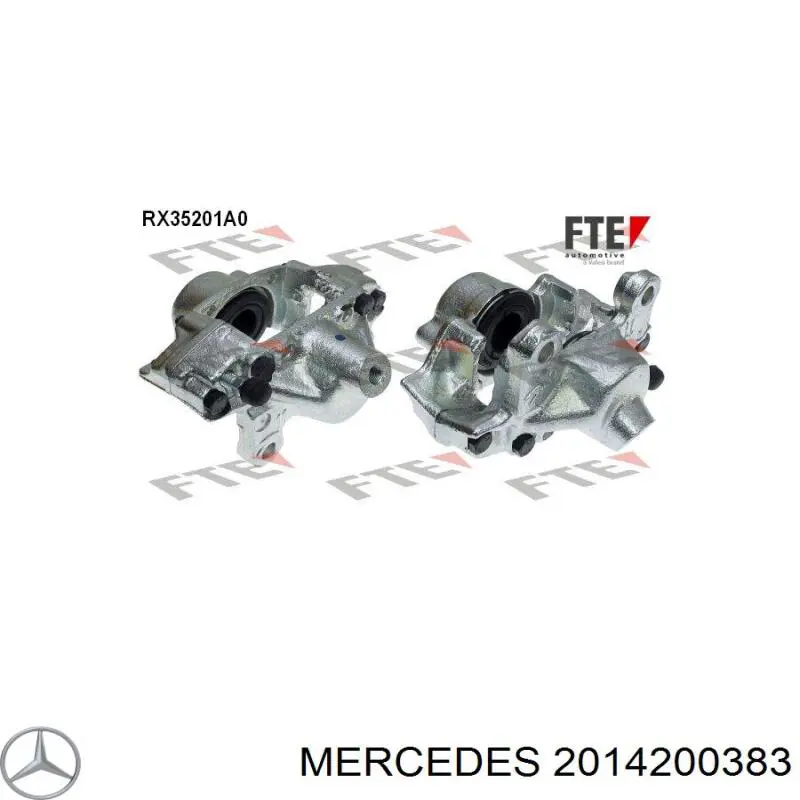 2014200383 Mercedes супорт гальмівний задній правий