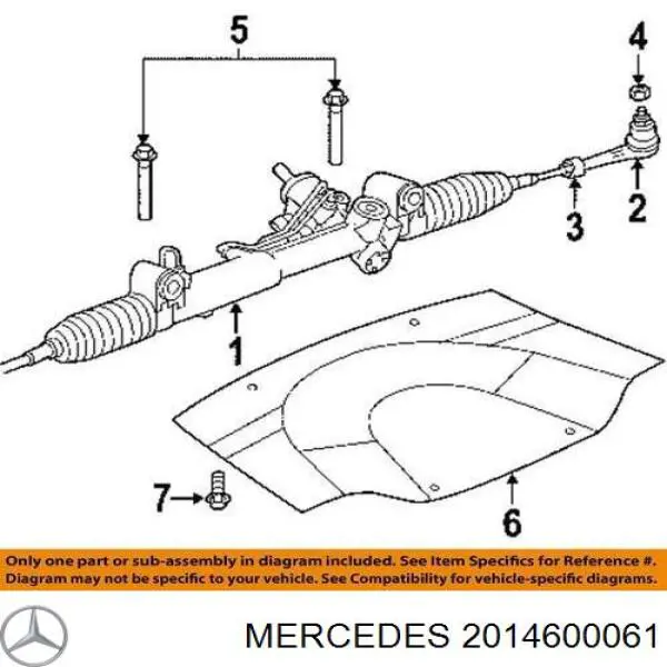  Ремкомплект рульової рейки Mercedes C 