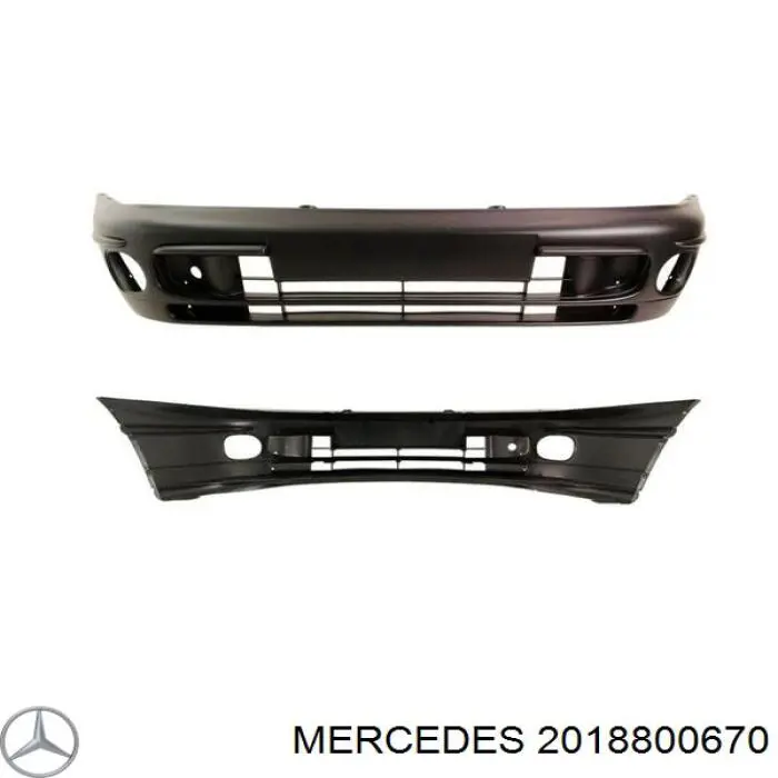Передній бампер A2018800670 Mercedes
