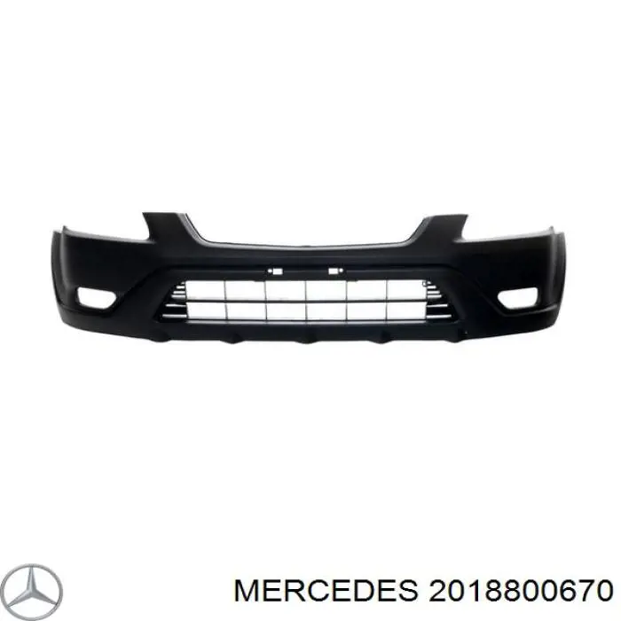 A2018800670 Mercedes Бампер передній в зборі