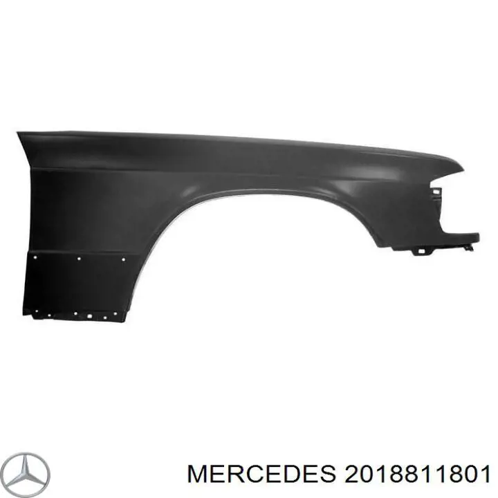 Крило переднє праве 2018811801 Mercedes