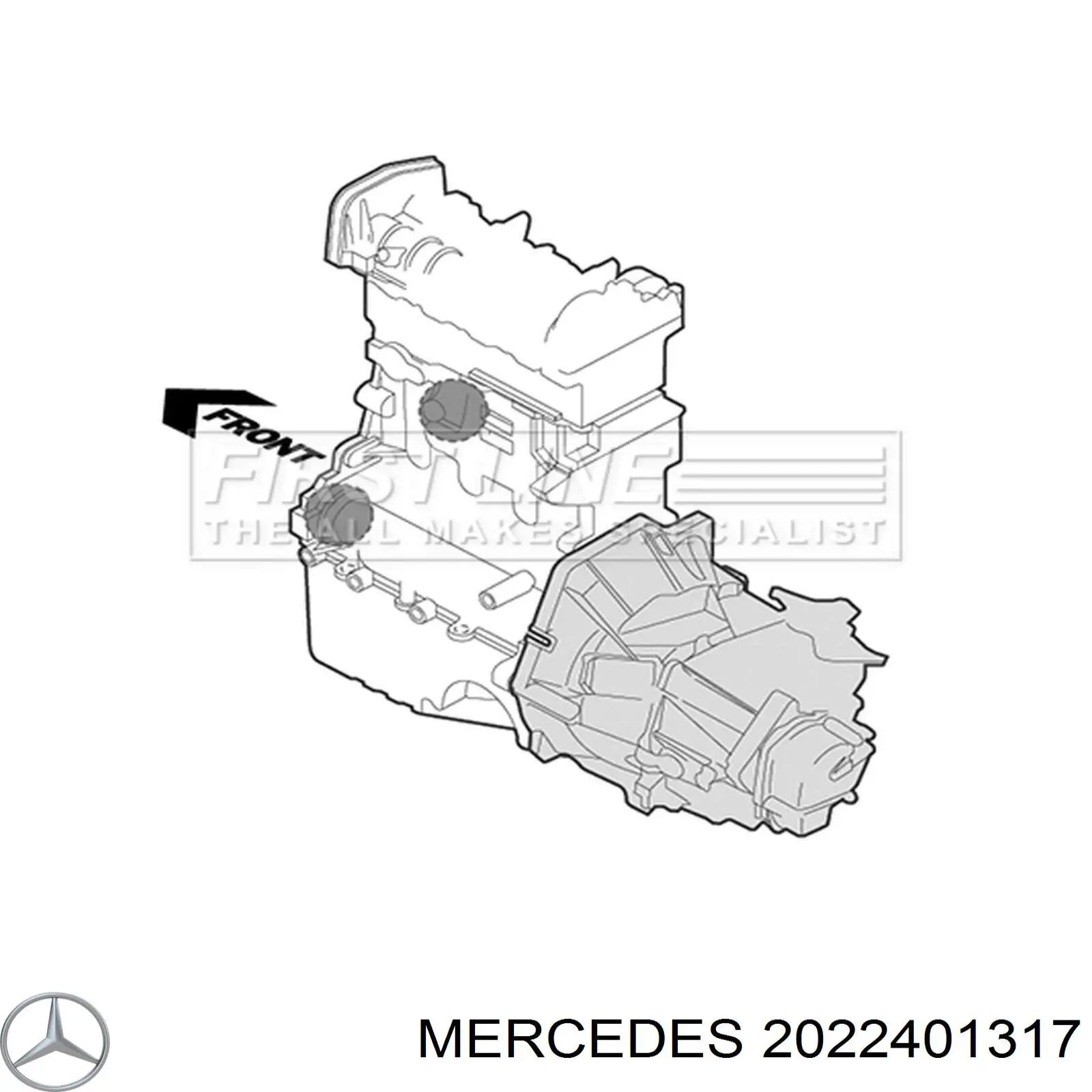 Подушка (опора) двигуна ліва/права 2022401317 Mercedes