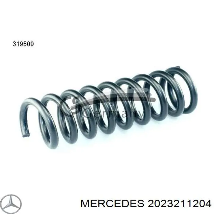 Пружина передня Mercedes A2023211204 ціна, від  
