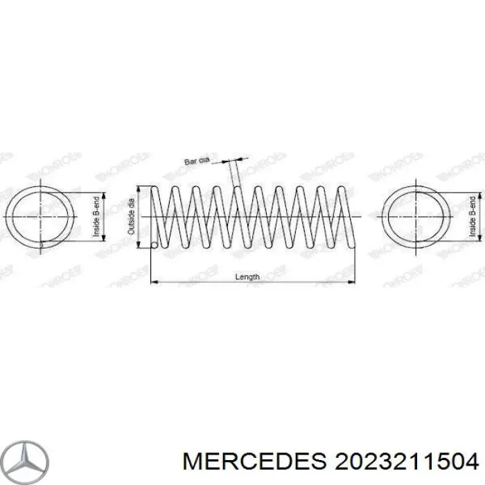 2023211504 Mercedes пружина передня