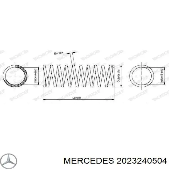 Купити A2023240504 Mercedes Задні пружини