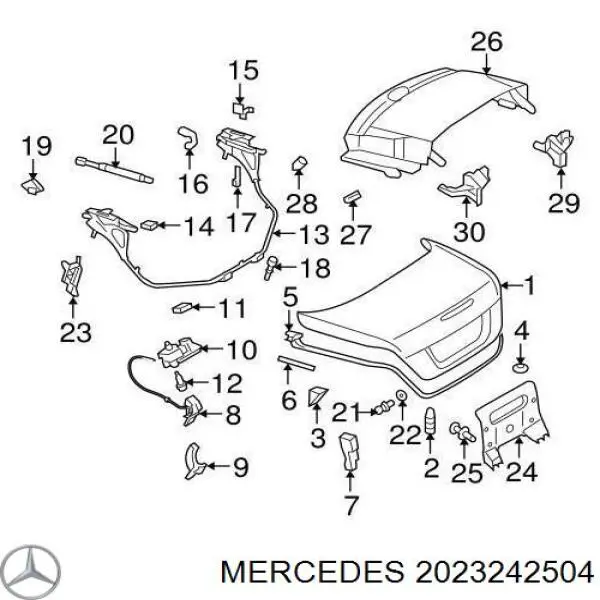 2023242504 Mercedes пружина задня