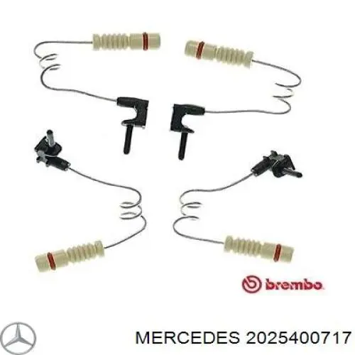2025400717 Mercedes датчик зносу гальмівних колодок, задній