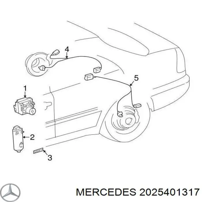 Датчик ABS задній правий Mercedes A2025401317 ціна, від 10.14 USD