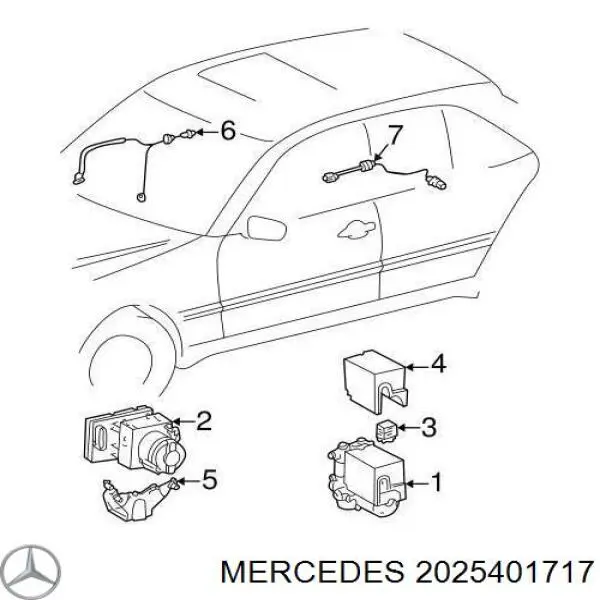 Датчик АБС (ABS) передній, лівий Mercedes A2025400517 ціна, від 10.13 USD