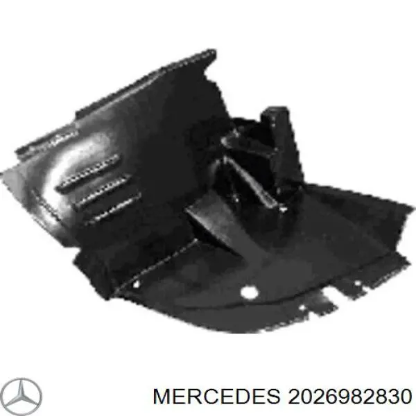 Підкрилок переднього крила, правий передній 2026982830 Mercedes