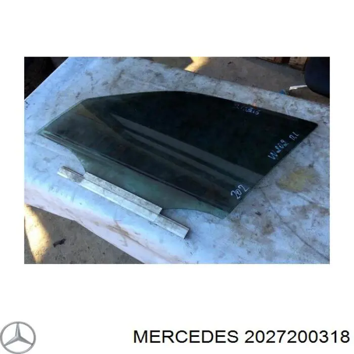 2027200318 Mercedes скло передніх дверей, лівою