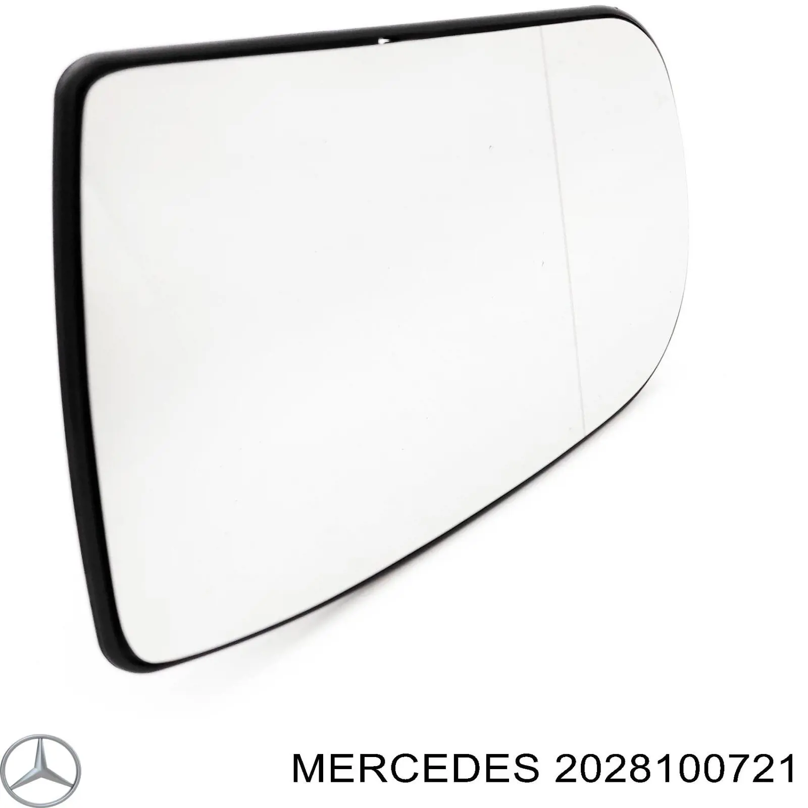 Дзеркальний елемент дзеркала заднього виду, лівого на Mercedes C-Class (W202)