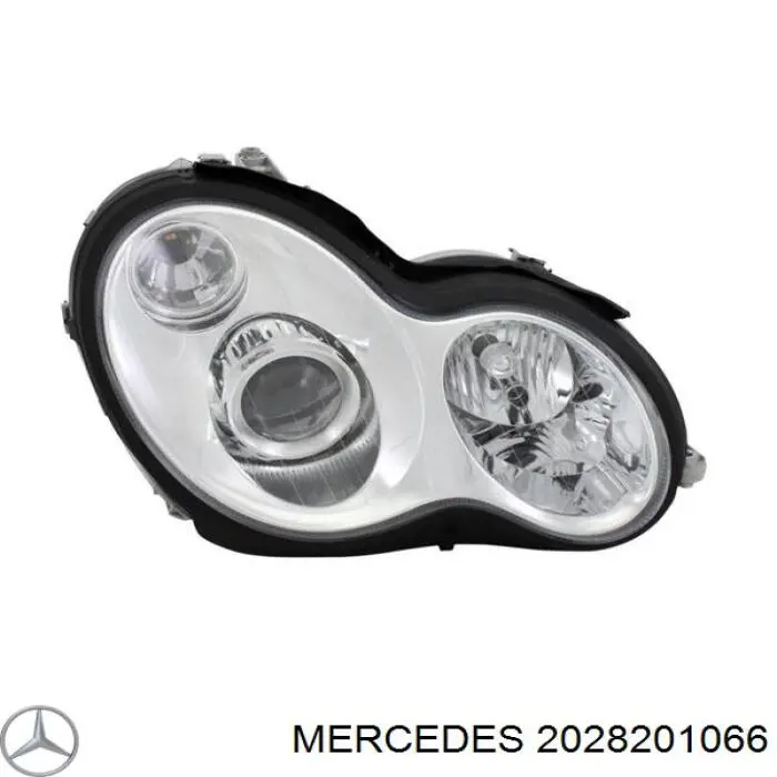 Скло правого ліхтаря Mercedes A2028201066