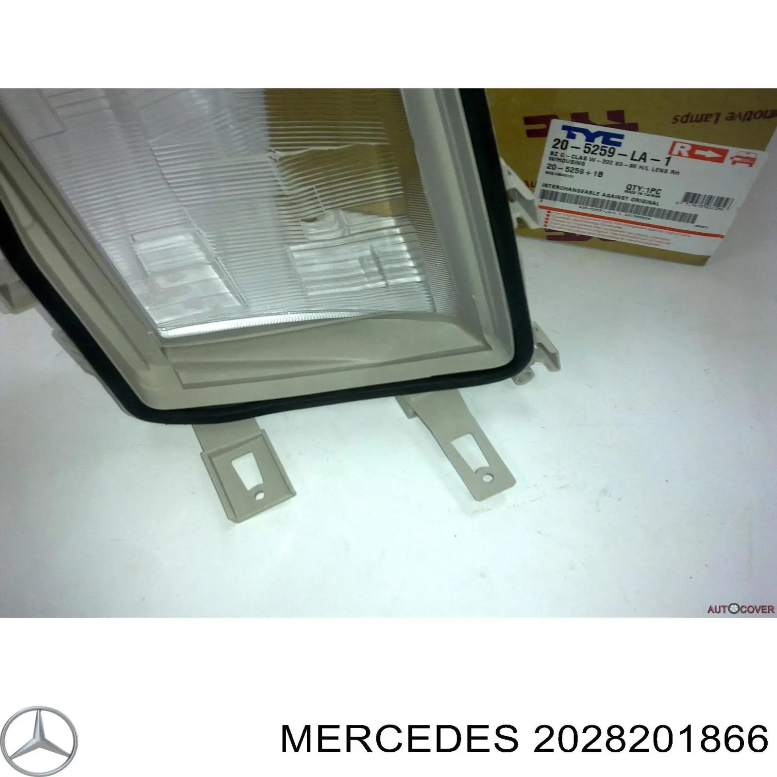 Скло фари правої Mercedes A2028201866 ціна, від 13.41 USD