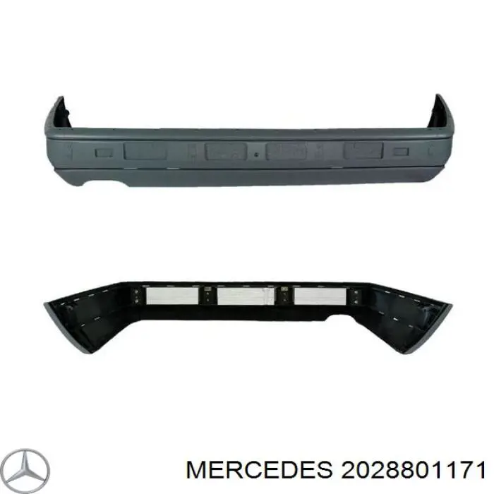 A2028801171 Mercedes бампер задній