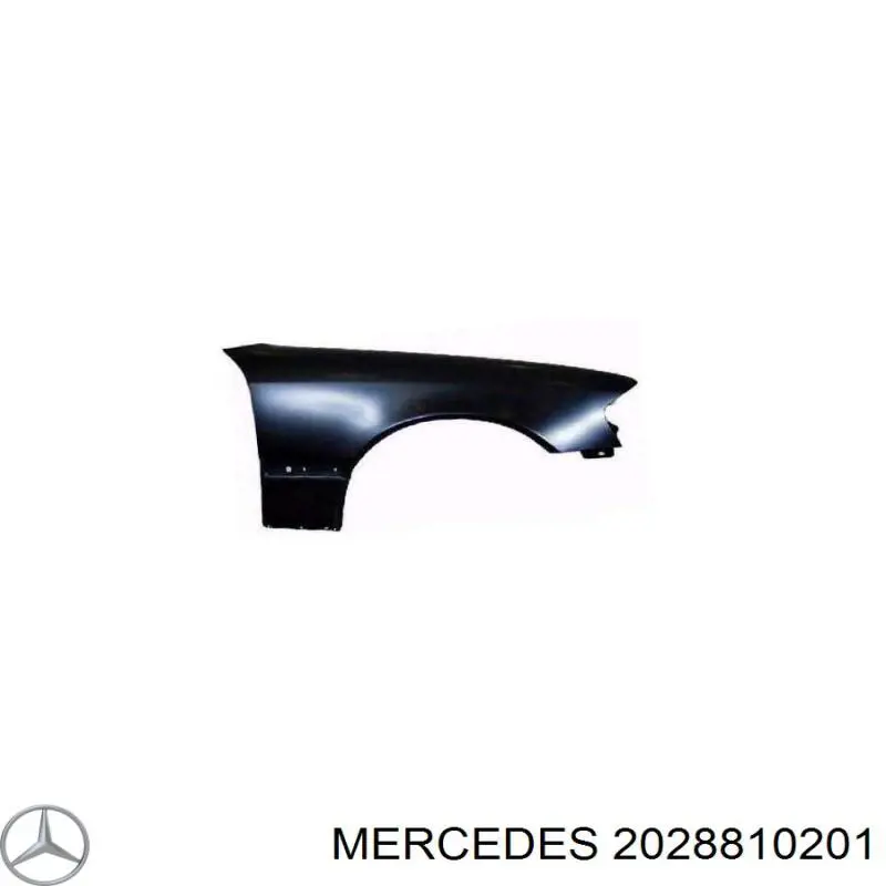 Крило переднє праве на Mercedes C S202