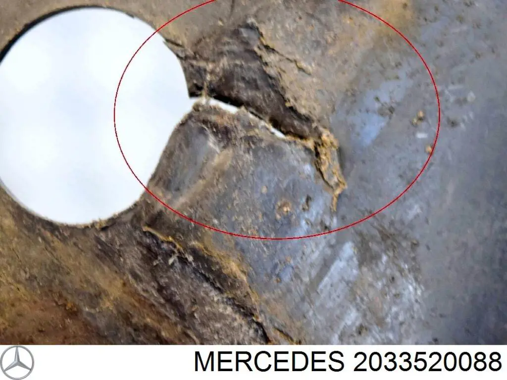 Захист заднього нижнього важеля Mercedes A1293520088