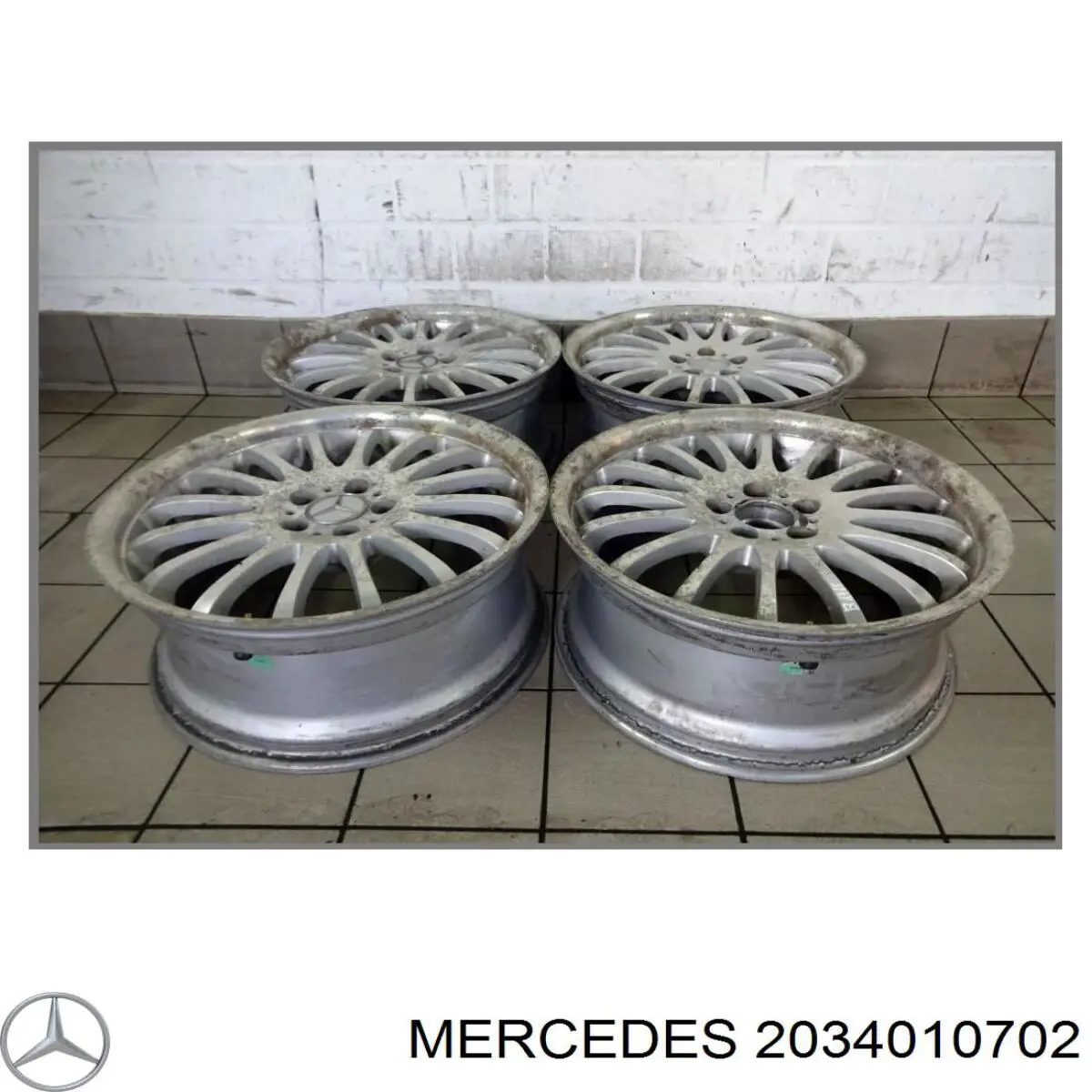 Диски колісні литі (легкосплавні, титанові) Mercedes A2034010702 ціна, від 76.01 USD