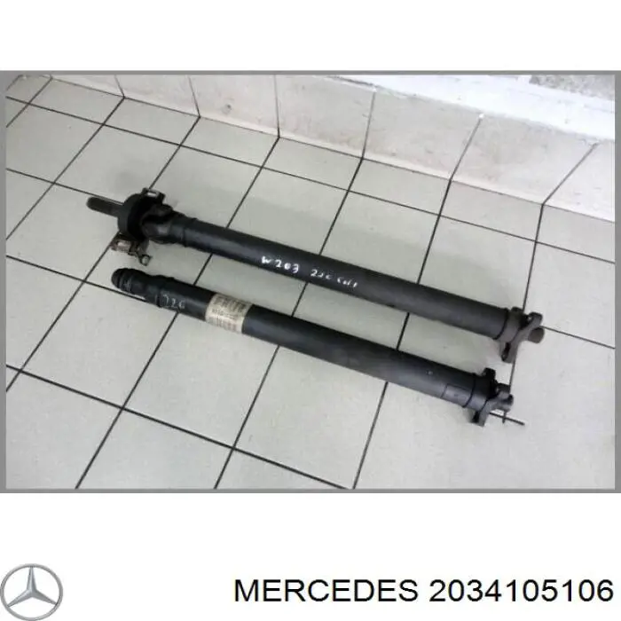 Вал карданний задній, у зборі Mercedes A2034104006 ціна, від 31.04 USD