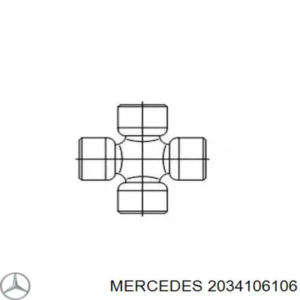 Вал карданний, передній на Mercedes C (W203)