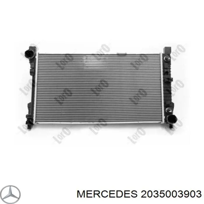 2035003903 Mercedes радіатор охолодження двигуна