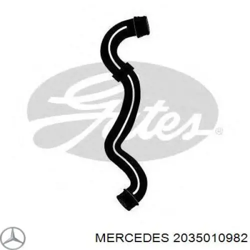 2035010982 Mercedes шланг/патрубок радіатора охолодження, верхній