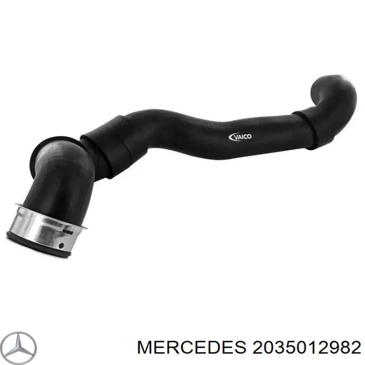 2035012982 Mercedes шланг/патрубок радіатора охолодження, верхній