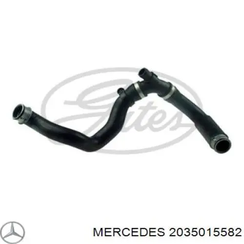 2035015582 Mercedes шланг/патрубок радіатора охолодження, нижній