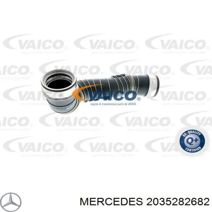 2035280682 Mercedes шланг/патрубок інтеркулера, лівий