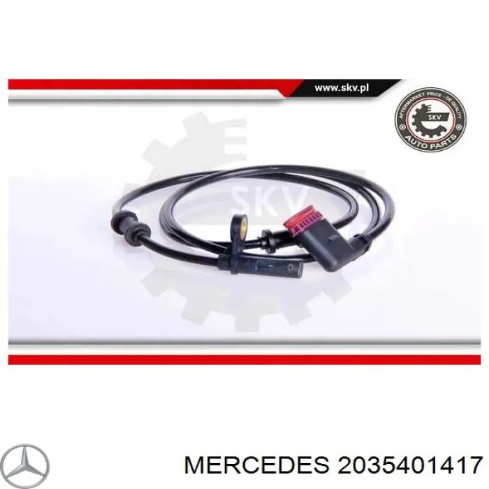 2035401417 Mercedes датчик абс (abs задній, правий)