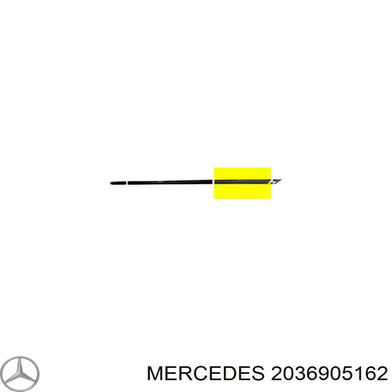 A20369051629197 Mercedes Накладка задніх дверей