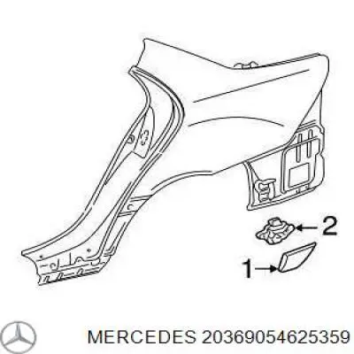 Молдинг заднього правого крила Mercedes A20369054629040 ціна, від 10.13 USD
