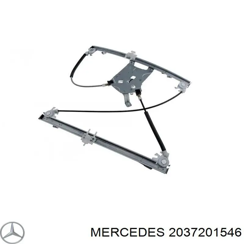 2037201546 Mercedes механізм склопідіймача двері передньої, лівої