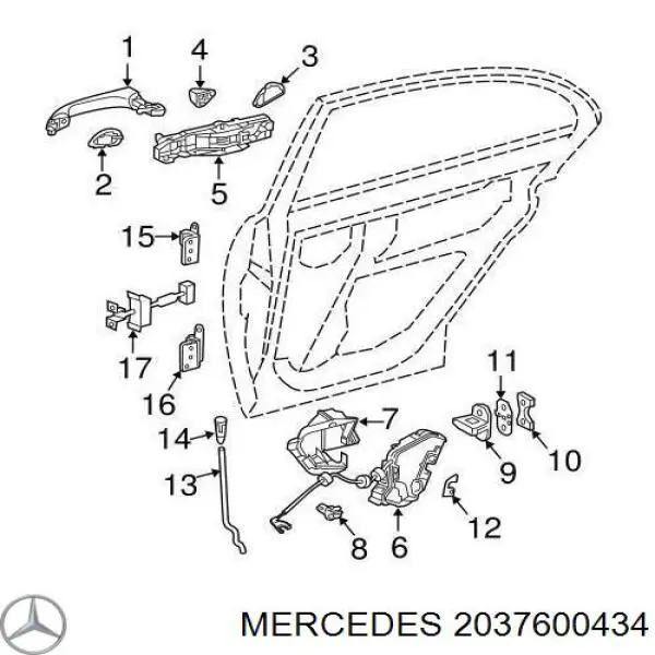  A2037600434 Mercedes